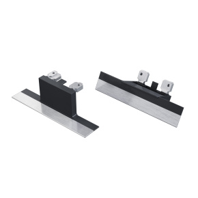 Koncová svorka LUMINES ALU v antracitovém laku připomínající kámen.