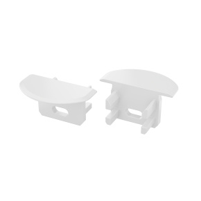 Koncovka U bílá s otvorem pro LED osvětlení Koncovka U bílá s otvorem pro LED osvětlení