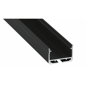 Profil Lumines typu Sileda, lakovaný černý, délka 2,02 m Profil Lumines typu Sileda, lakovaný černý, délka 2,02 m