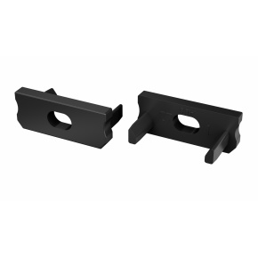 LUMINES koncovka D černá s otvorem LUMINES koncovka D černá s otvorem