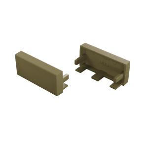 LUMINES koncový kryt pro LED světelný prstenec s barevným LED modulem ve světle zelené barvě.