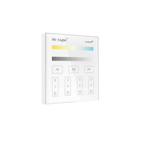 Ovládací panel Mi-Light POVRCHOVÝ 2.4G 4 ZÓNY CCT