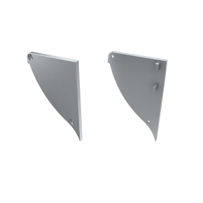 LUMINES ALU koncovka KONVA stříbrná pravá