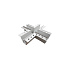 LUMINES GENESIS Magnetic track recessed trimless connector + white