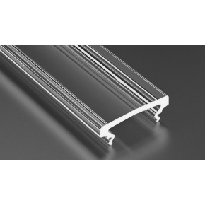 Vysoce kvalitní průhledný PMMA kryt pro LED osvětlení, délka 2,02 m. Vysoce kvalitní průhledný PMMA kryt pro LED osvětlení, délka 2,02 m.