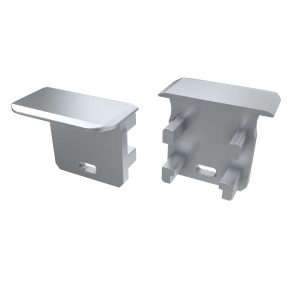 Koncovka LUMINES G W stříbrně lakovaná s otvorem