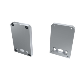 LUMINES ALU koncovka TALIA M2 stříbrná s otvorem