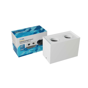 Stropní bodové svítidlo SPOT KALA 2x čtvercové bílé Stropní bodové svítidlo SPOT KALA 2x čtvercové bílé