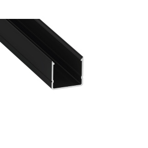 Lumines profile type RAI black anodized, 3 m