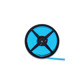 Modrý LED neonový ohebný pás 3Y 4x10 mm, 140 LED/m, 12W/m, 24V. Modrý LED neonový ohebný pás 3Y 4x10 mm, 140 LED/m, 12W/m, 24V.