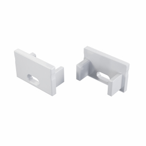 LUMINES ALU koncová krytka FMN bílá s otvorem