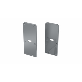 Koncové krytky LUMINES UNICO + TALIA M2 stříbrná pravá s otvorem