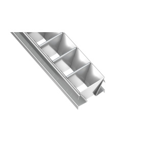 LUMINES DVOJITÁ MŘÍŽKA stříbrná 1 m