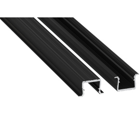Profil LUMINES typu axin v černém lakovaném provedení, délka 2,02 m