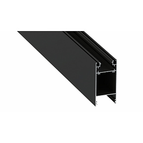 Profil typu Lumines Dulio v lakované černé barvě, délka 2,02 m