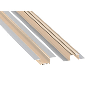 Profil LUMINES typu podobný světle slonové kosti lakovaný, délka 2,02 m. Profil LUMINES typu podobný světle slonové kosti lakovaný, délka 2,02 m.