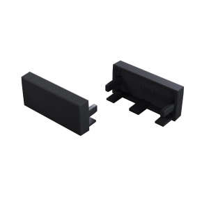 LUMINES Černá koncová krytka