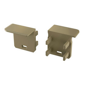 LUMINES ALU koncovka J nerezová levá s otvorem LUMINES ALU koncovka J nerezová levá s otvorem