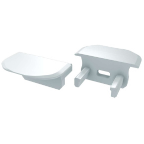 Koncovka LUMINES B bílá s kulatým otvorem Koncovka LUMINES B bílá s kulatým otvorem