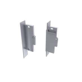 LUMINES koncovka ALU TIANO stříbrná pravá pro sádrokartonovou povrchovou úpravu s otvorem