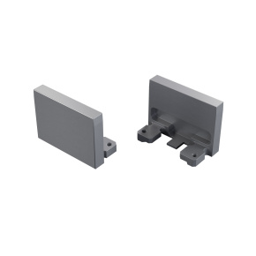 LUMINES ALU koncová krytka stříbrná eloxovaná