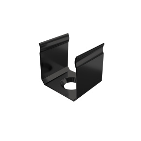 MET mounting clip for LUMINES Y profile, black lacquered