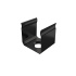 MET mounting clip for LUMINES Y profile, black lacquered
