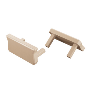 Koncová krytka LED svítidla LUMINES ALU, lakovaná v barvě slonovinově bílé.