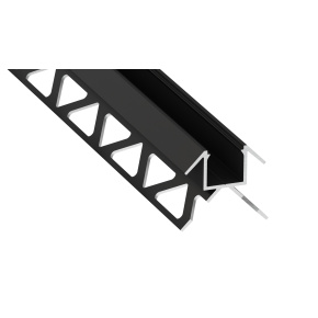 Profil LUMINES typu CANTO, černě lakovaný, 1 m Profil LUMINES typu CANTO, černě lakovaný, 1 m