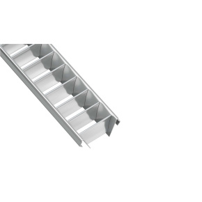 Širokoúhlé LED svítidlo LUMINES stříbrné, délka 1 m