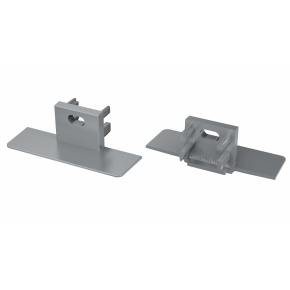 Koncovka LUMINES MONO šedá s otvorem