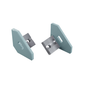 Koncovka LUMINES ALU v modré barvě s lakováním a otvorem