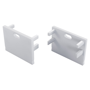 LUMINES Koncová krytka Motta bílá s otvorem